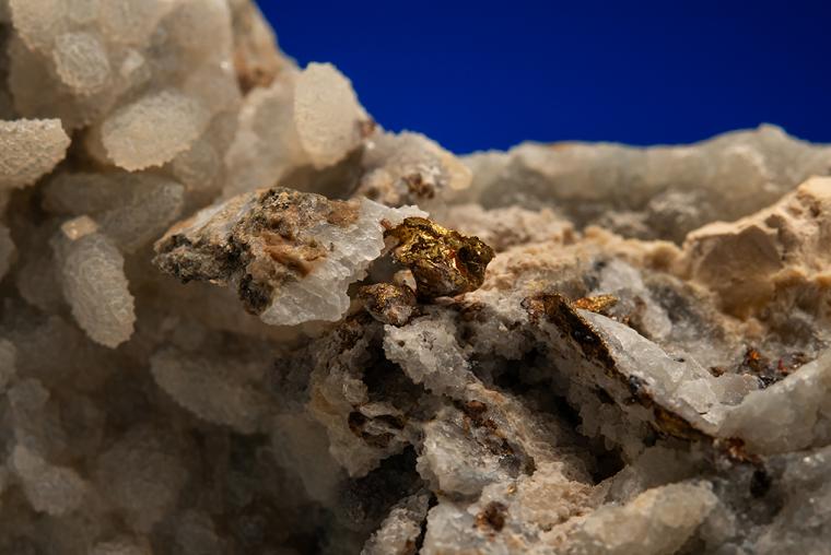 GOLD with QUARTZ and GALENA